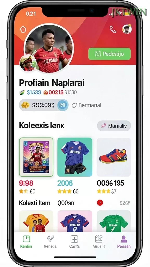 Cuplikan layar JAYATOP77 — aktivitas